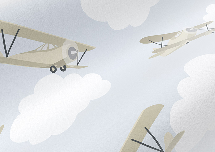 Flying Ace, Golden - Roman Blind - Image 4